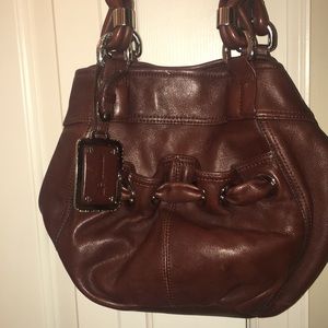 B Makowsky brown leather purse